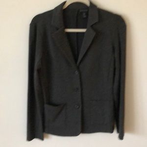 Tahari knit blazer charcoal M